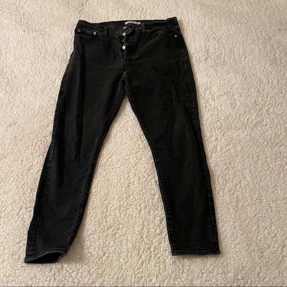 Levi’s Wedgie Skinny Jeans - black wash - Picture 4 of 5